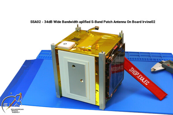 EXA SSA02- 34dB Wide Bandwidth amplified S-band Patch Antenna 6